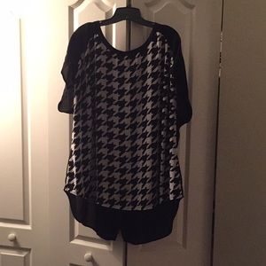 Houndstooth Blouse